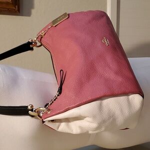 Coach Pink and White Shoulder Bag